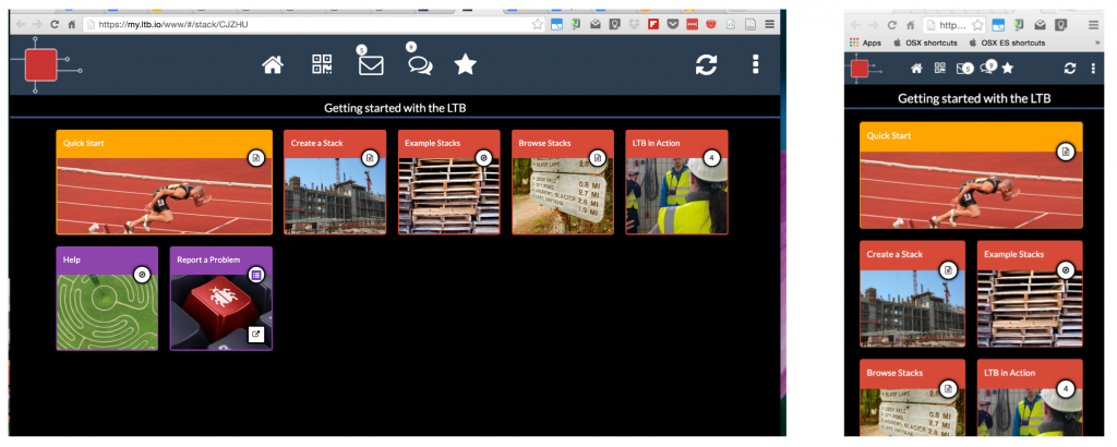 Stack Editor: Preview a stack – Learning Toolbox Support
