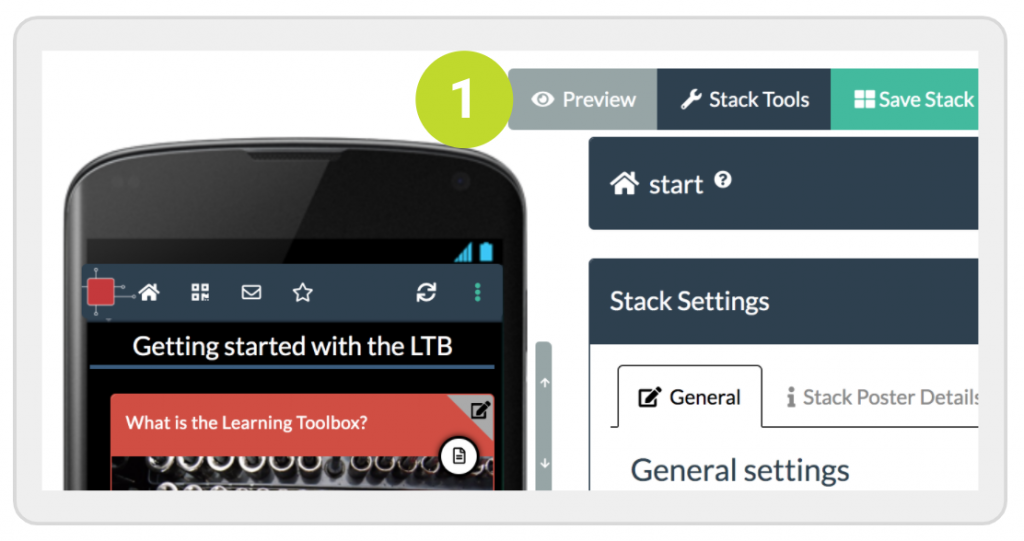 How Can I Preview My Stack From The Stack Editor Learning Toolbox Support