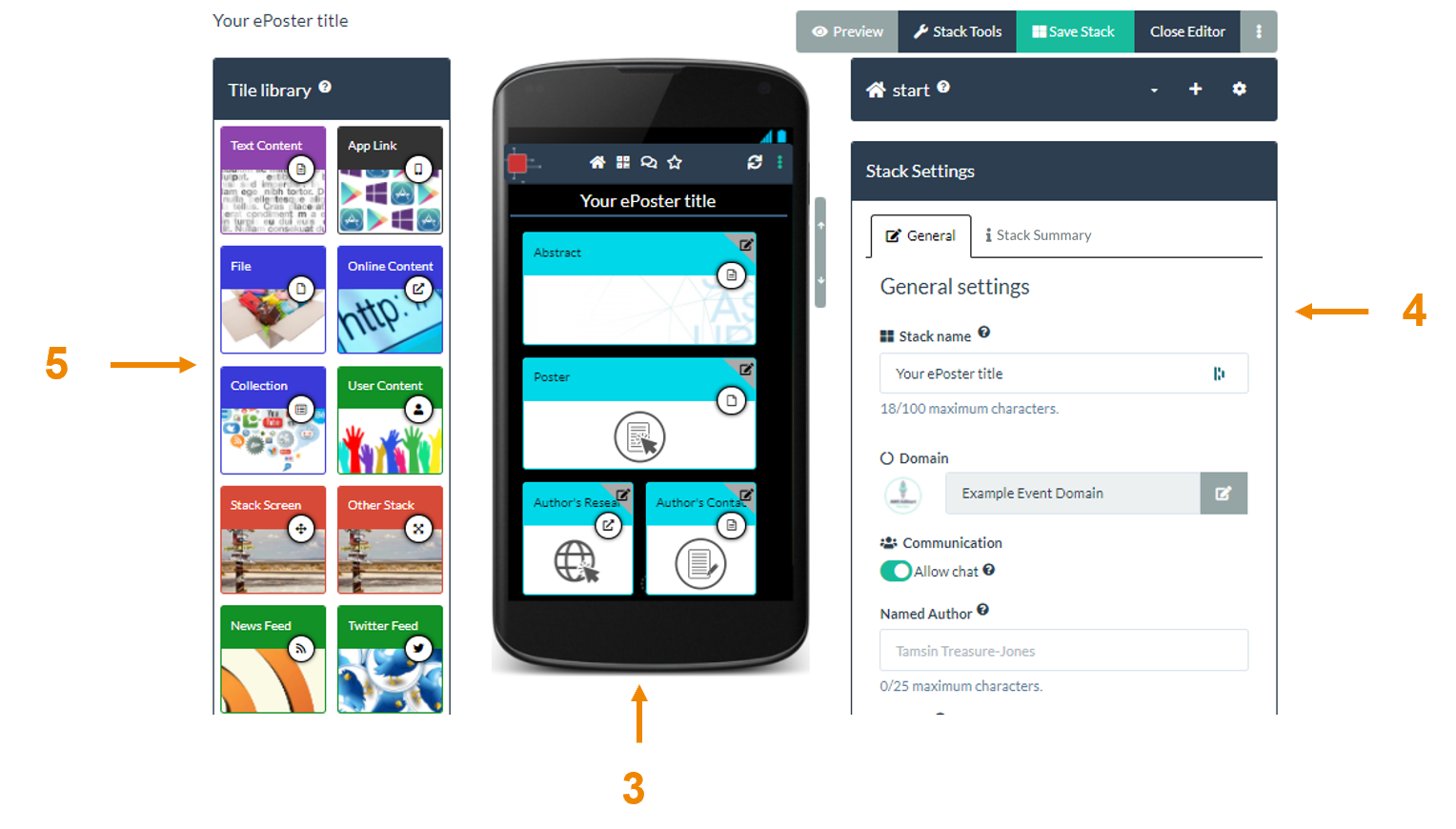 Creating an ePoster/stack from a template – Learning Toolbox Support