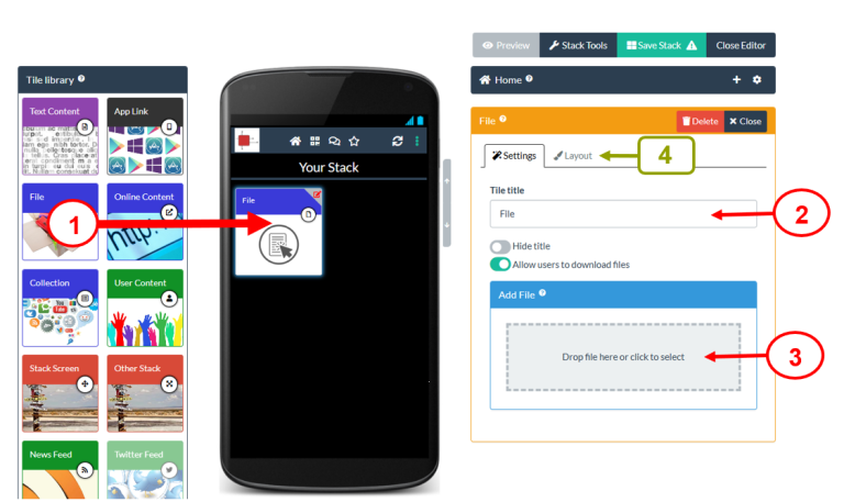Using the File Tile – Learning Toolbox Support