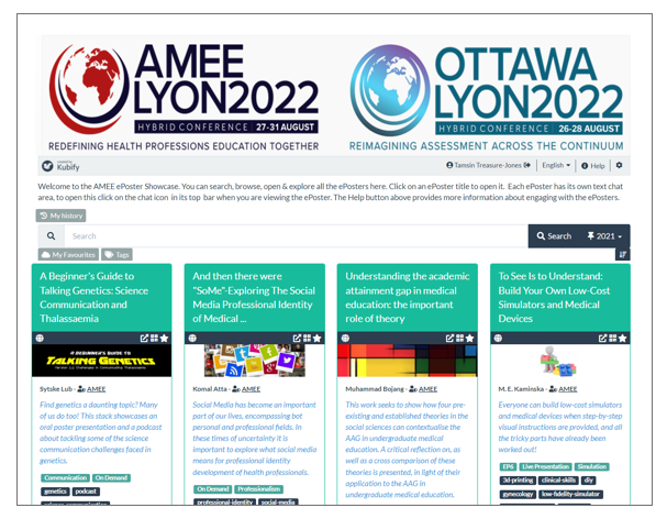 Image of AMEE 2022 ePoster Showcase